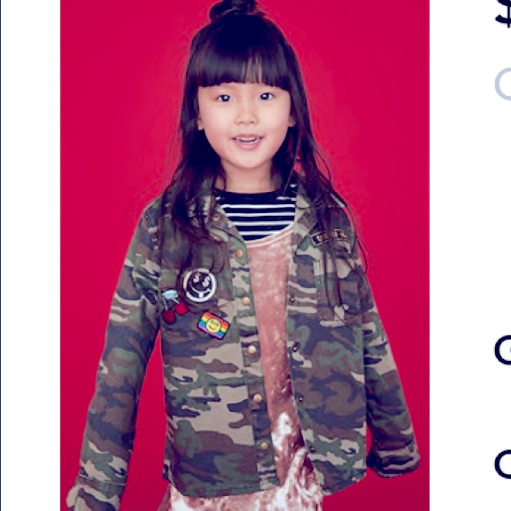 Girls camo patch Jacket